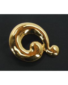 Vintage Yves Saint Laurent 1980s goldtone Scarf Ring