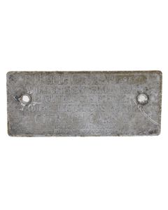 An old vintage aluminium car badge / plaque Citroen 11CL6