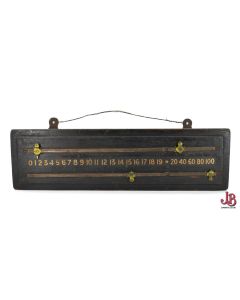 Old vintage wooden snooker scoreboard