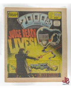 2000AD - PROG 224 - 8 AUG 80 - 1980'S comic - Judge Dredd