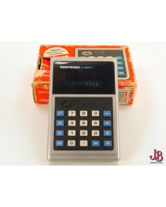 Prinztronic c-mos 1 vintage flourescent display calculator with box