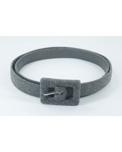 Ralph Lauren - Grey fabric leather backed belt.