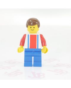 Lego minifigure soc096 Soccer Red White Blue Team Number 7 on Back