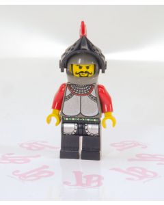 Lego minifigure cas036 Knights Kingdom I Knight 1 Dark Gray Helmet Black Visor
