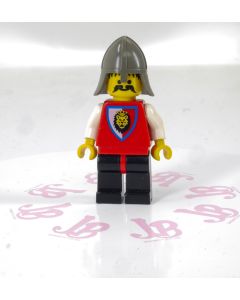 Lego minifigure cas066 Royal Knights - Knight 4, Dark Gray Neck-Protector