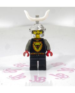 Lego minifigure cas046cm Knights Kingdom I Cedric Bull Chrome Dragon Helmet Horn