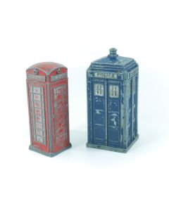 Vintage diecast Dinky Toy - Dr Who Tardis Police box - Red telephone / phone box