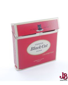 An old empty 1970's Craven Black Cat cigarette box / packet / pack