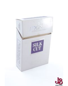 An old empty Silk Cut cigarette box / packet / pack
