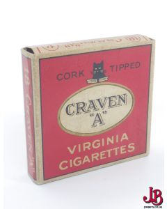 An old empty Cork Tipped Craven A 18 cigarette box / packet / pack