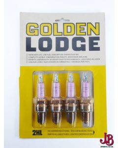 4 x 2HL Golden Lodge Spark Plugs by Smiths - Alpha Romeo - Ferrari - Lotus - NOS