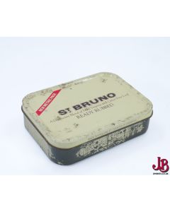 Vintage St. Bruno Tobacco Tin - new metric pack - health warning - Ogdens