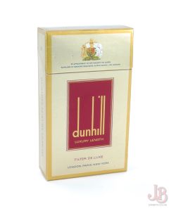 A vintage Dunhill Luxury Length 20 empty cigarette box / packet  - card paper 

