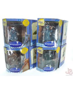 Complete set of 4 Ratatouille Figures - Remy Django Git Emile - Disney Exclusive