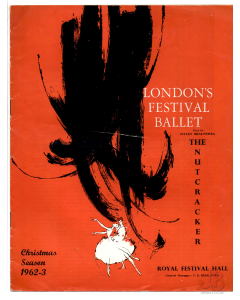 Vintage 1962-3 LONDON'S FESTIVAL BALLET - The Nutcracker - Royal Festival Hall