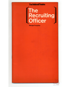 Vintage National Theatre The Recruuiting Officer Programme from 1963