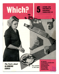 Vintage copy of 5th editon of Which magazine Summer 1958 