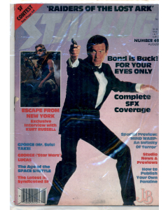 Vintage copy of Starlog Magazine Issue - No 49 August 1981