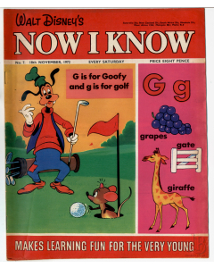 Vintage copy of Walt Disneys Now I Know Magazine Issue No 7 - 18 November 1972