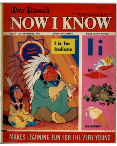 Vintage copy of Walt Disneys Now I Know Magazine Issue No 9 - 2nd December 1972