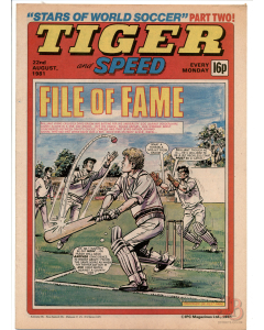 Tiger and Speed Comic 22nd August 1981 with Geoff Boycott