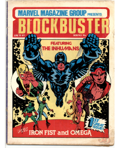 A vintage copy of Marvel Magazine Group Presents Blockbuster No 1 June 1981