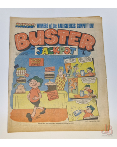 A vintage copy of BUSTER and JACKPOT comic 6th March 1982

