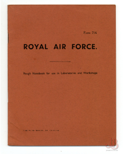 A rare Vintage Royal Air Force Note Book UNUSED - 18 pages Form 714