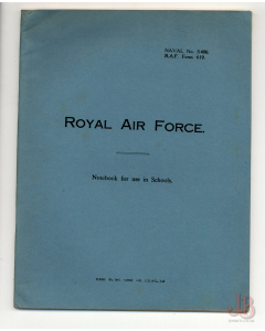 A Vintage Royal Air Force Note Book UNUSED - Form 619 Naval No. S400