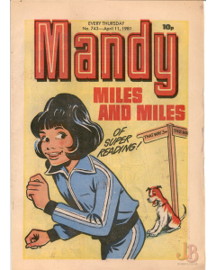 A Vintage copy of MANDY comic - No. 743 - April 11, 1981