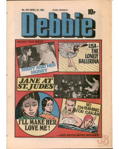 A Vintage copy of DEBBIE comic - No. 427 - April 18, 1981