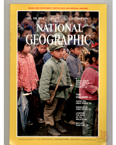 Vintage NATIONAL GEOGRAPHIC Magazine Vol.156 No. 4 October 1979 with SUPPLEMENT