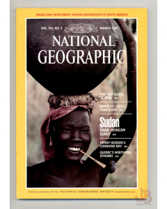 Vintage NATIONAL GEOGRAPHIC Magazine Vol.161 No. 3 March 1982 with SUPPLEMENT