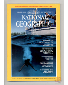 Vintage NATIONAL GEOGRAPHIC Magazine Vol.162 No.3 September 1982 with SUPPLEMENT