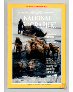 Vintage NATIONAL GEOGRAPHIC Magazine Vol.165 No. 4 April 1984 with SUPPLEMENT