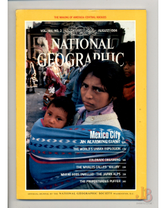 Vintage NATIONAL GEOGRAPHIC Magazine Vol.166 No. 2 August 1984 with SUPPLEMENT