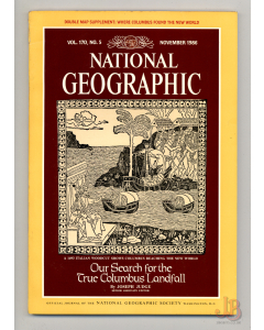 Vintage NATIONAL GEOGRAPHIC Magazine Vol.170 No. 5 November 1986 with SUPPLEMENT