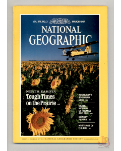Vintage NATIONAL GEOGRAPHIC Magazine Vol.171 No. 3 March 1987