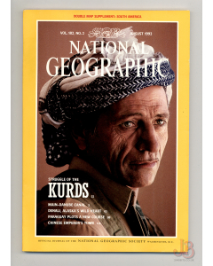 Vintage NATIONAL GEOGRAPHIC Magazine Vol.182 No. 2 August 1992 with SUPPLEMENT