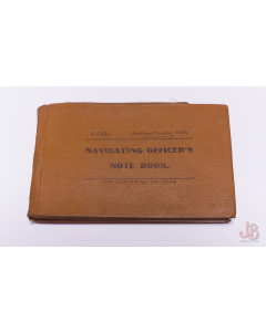 Vintage rare NAVIGATING OFFICERS NOTE BOOK S.548A with WWII Bomb Damage account