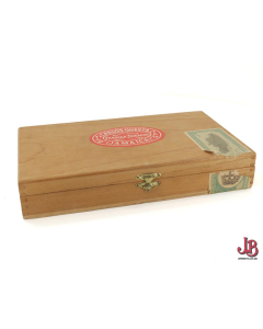 Vintage cigar Jamaican cigar box - Carlos Questa - Jamaica - 25 small - coronas - damaged label