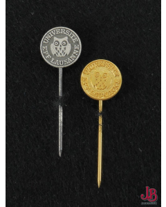 Two Hugenin Universite EPF Lausanne , University sports pin badge