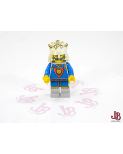 A used Lego Minifigure - cas035 - Castle / Knights Kingdom I - Knights Kingdom I - King Leo