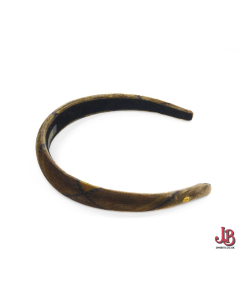 Alexandre de Paris headband - Padded Brown Velvet - Alice style