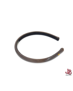 Alexandre de Paris headband - brown textured organic finish - Alice style