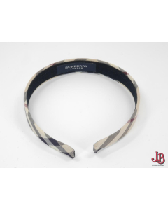 Burberry of London - tartan plaid hairband.