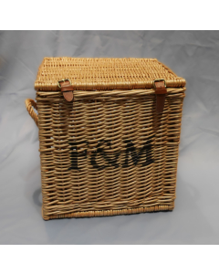 Fortnum and Mason F&M large wicker wine hamper / picnic / basket / christmas 