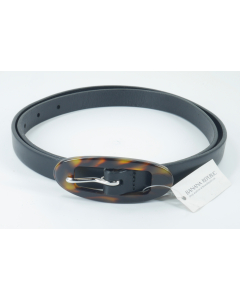 Banana Republic brown leather belt , acrylic tortoise shell buckle
