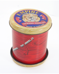 Silver Crane Empire Sewing Thread Tin - Cotton Reel form