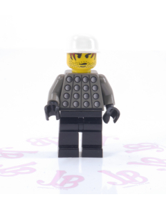 Lego minifigure soc009 Soccer Player Green White Team Goalie - Number 1 on Back
